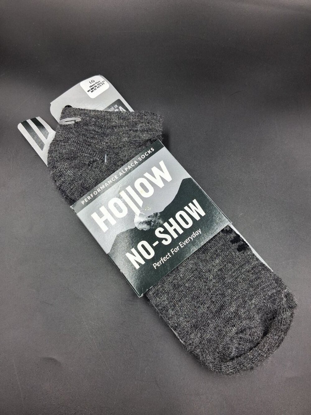 NIP Hollow No-show Performance Alpaca Socks Size Large Women 10.5-12 Men 10.5-13